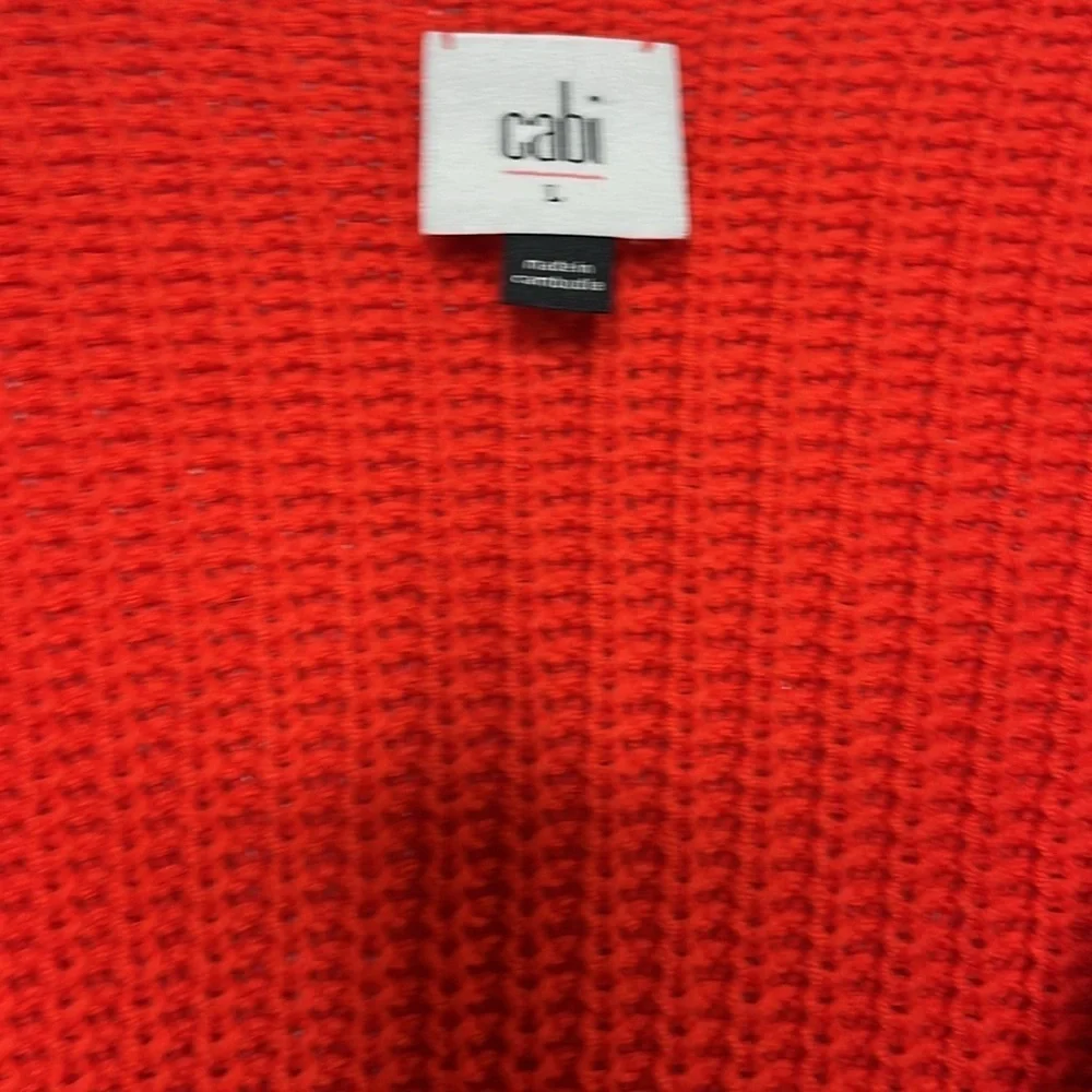 Cabi Ruby Knit Deep V Pullover Sleeveless Sweater 5837 Women Size L